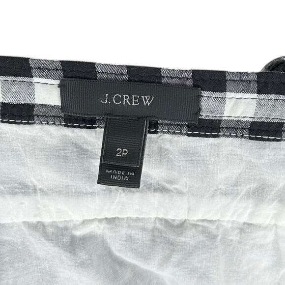 J. Crew Black and White Gingham Midi Dress - Picture 7 of 8